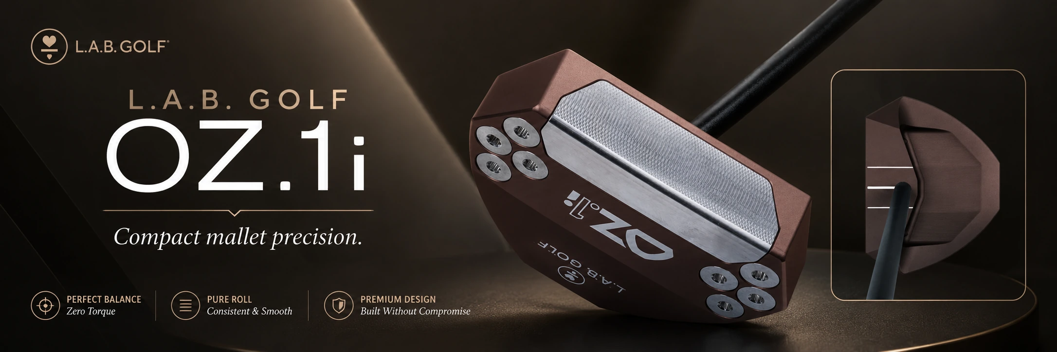 L.A.B. Golf OZ.1i putter fitting option reviewed during L.A.B. Golf model selection