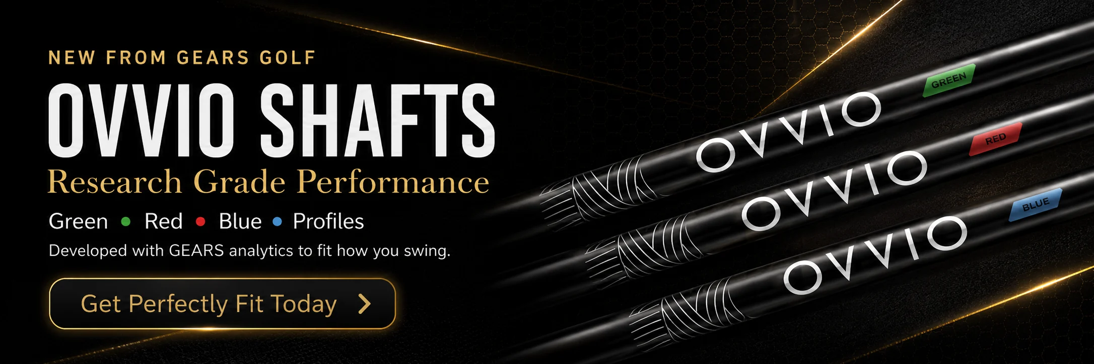 OVVIO driver shaft fitting options at Perfectly Fit Golf