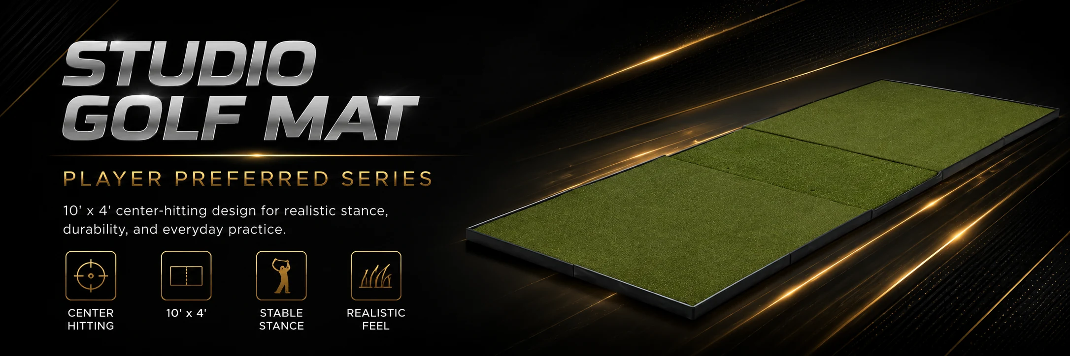 OVERVIEW-4 — Player Preferred Series Studio Golf Mat used in the Perfectly Fit Golf studio Player Preferred Series Studio Golf Mat used in the Perfectly Fit Golf studio