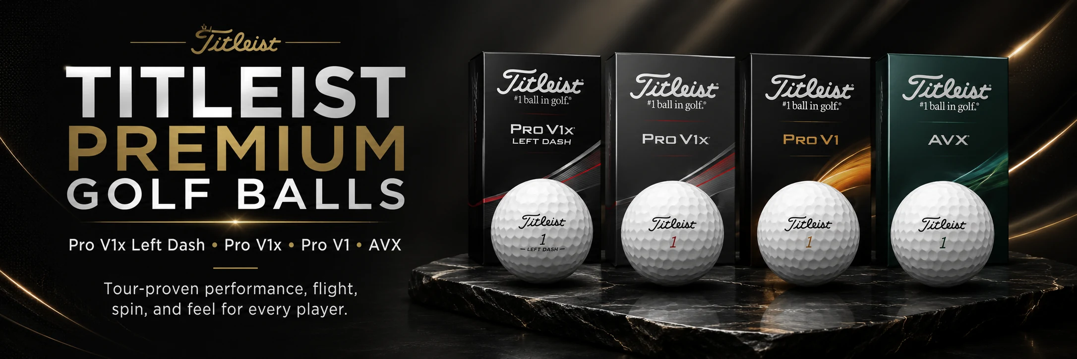 BALL-1 — Titleist golf ball fitting options for driver through wedge performance Titleist golf ball fitting options for driver through wedge performance