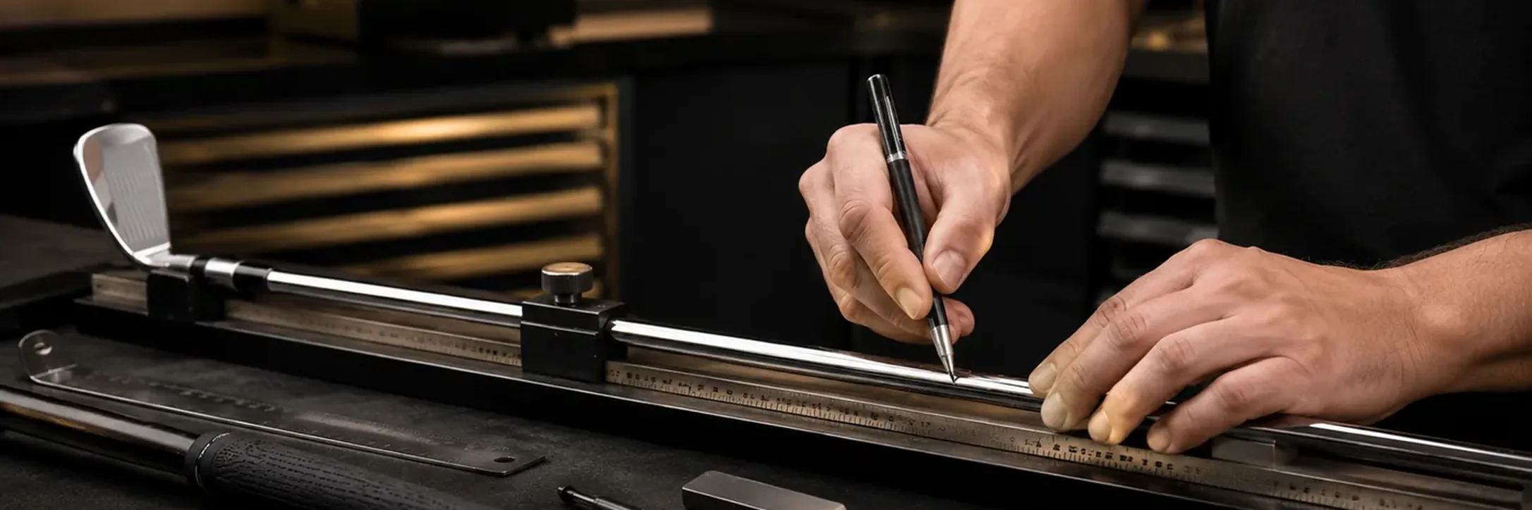 Custom golf club length work and fitting-first club building