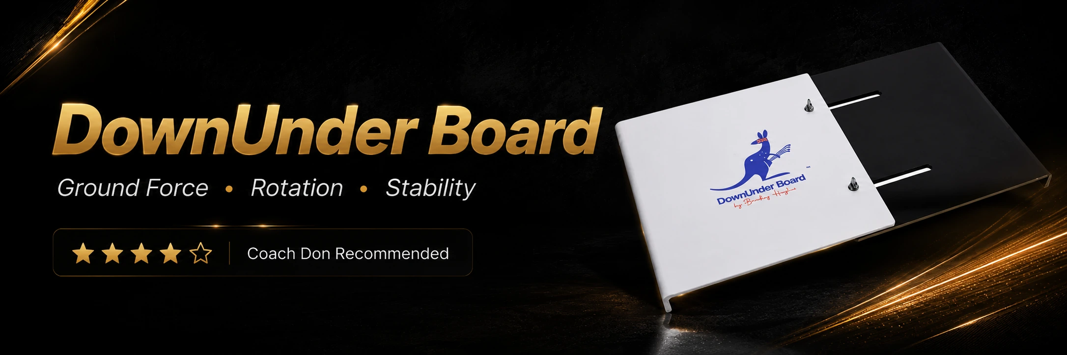 TRAINING-DOWNUNDER — DownUnder Board for pressure, lower-body control and ground connection DownUnder Board for pressure, lower-body control and ground connection