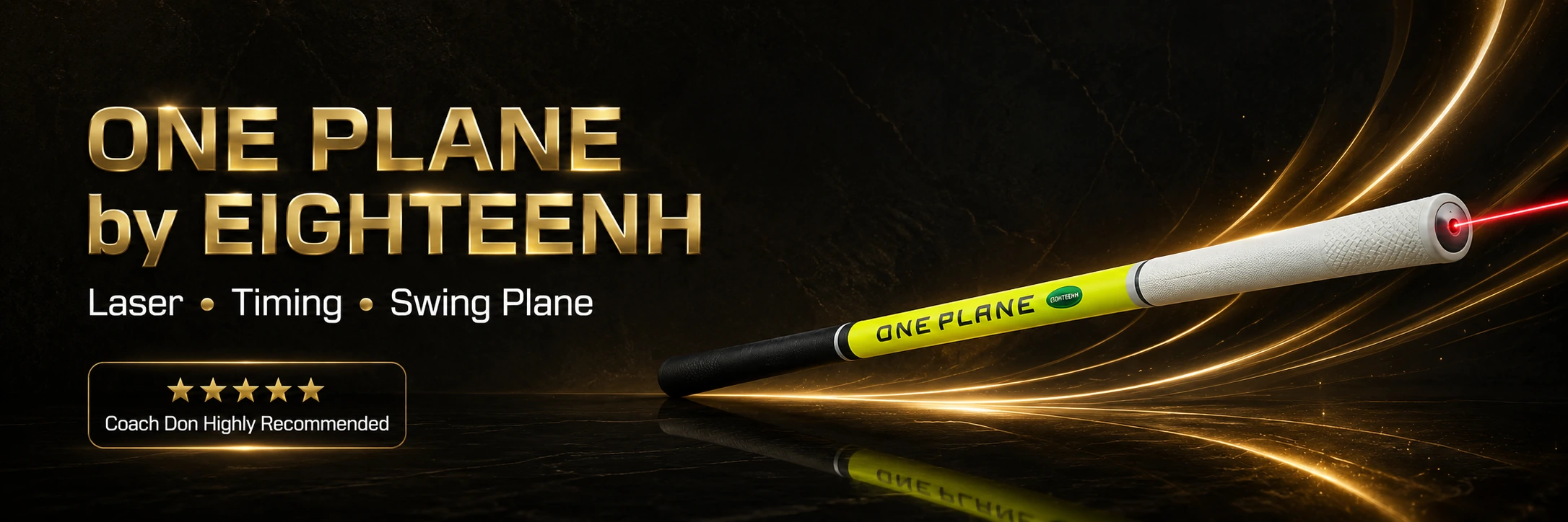 One Plane by EIGHTEENH for visual swing-plane feedback and rehearsal
